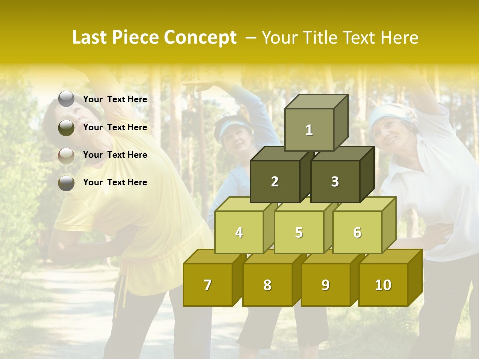 Outside Feminine Action PowerPoint Template