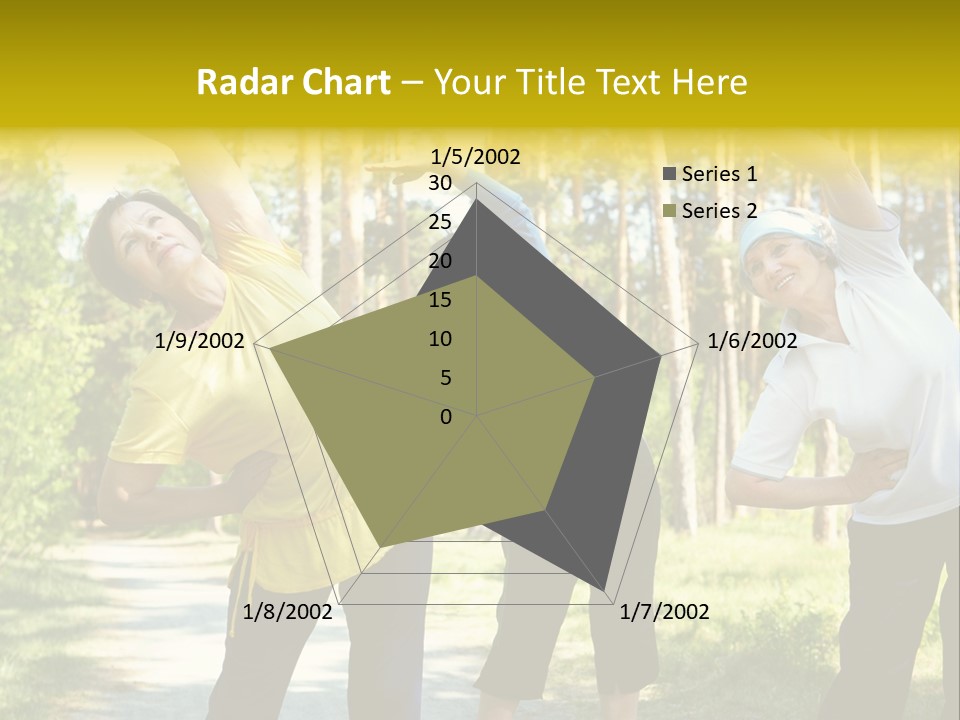 Outside Feminine Action PowerPoint Template