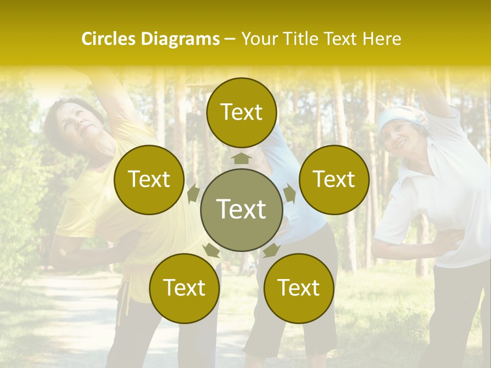 Outside Feminine Action PowerPoint Template