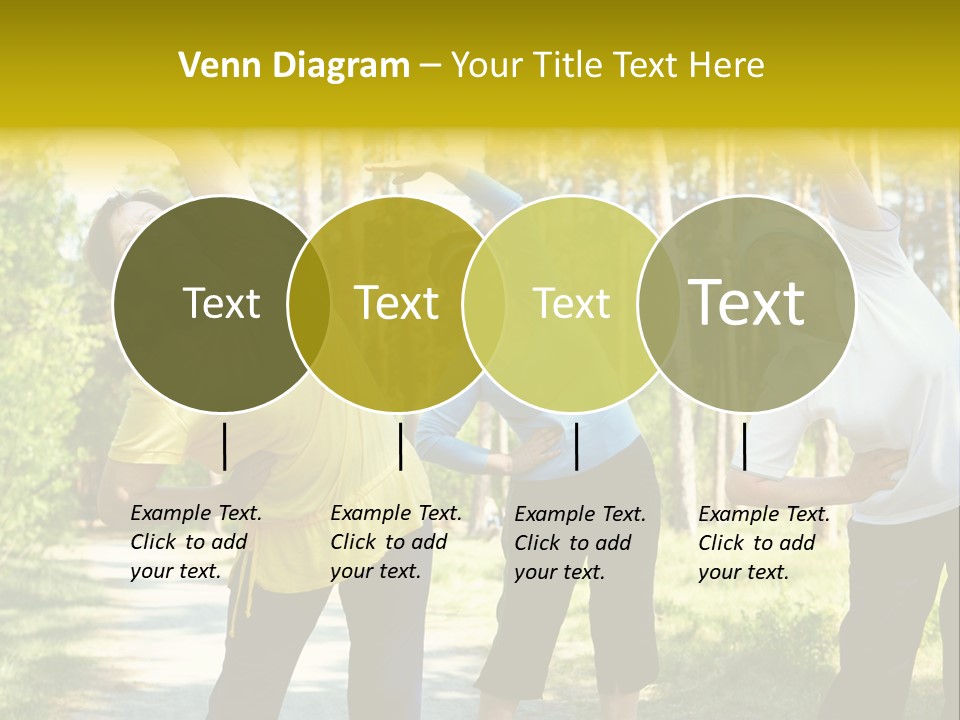 Outside Feminine Action PowerPoint Template