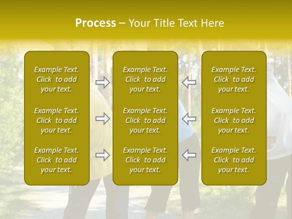 Outside Feminine Action PowerPoint Template