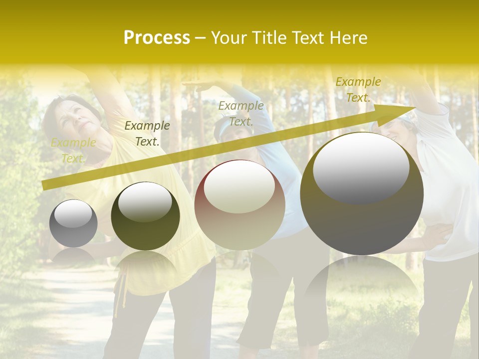 Outside Feminine Action PowerPoint Template