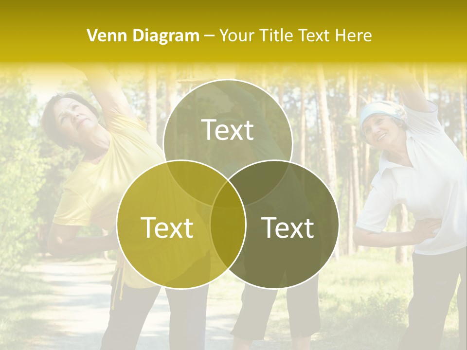 Outside Feminine Action PowerPoint Template