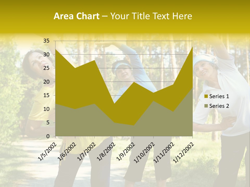 Outside Feminine Action PowerPoint Template