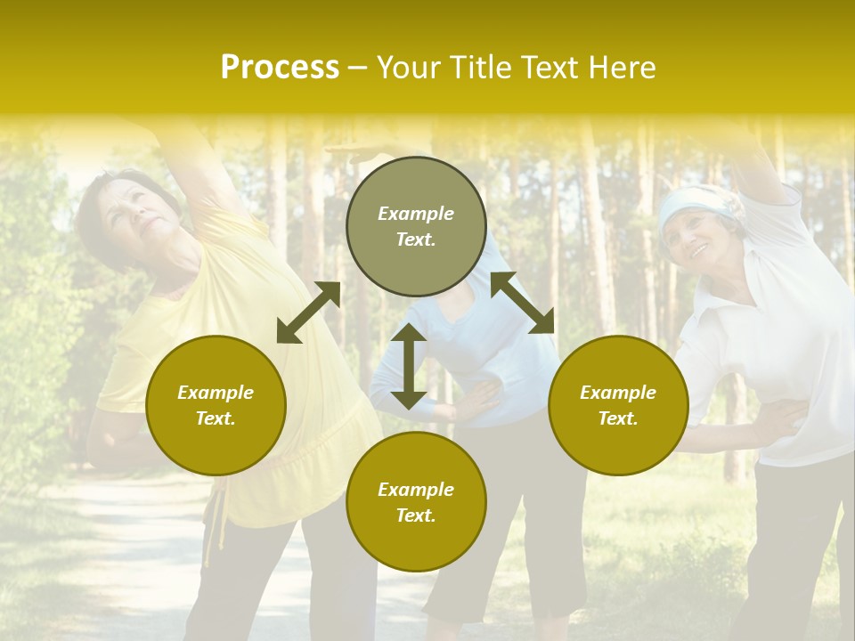 Outside Feminine Action PowerPoint Template