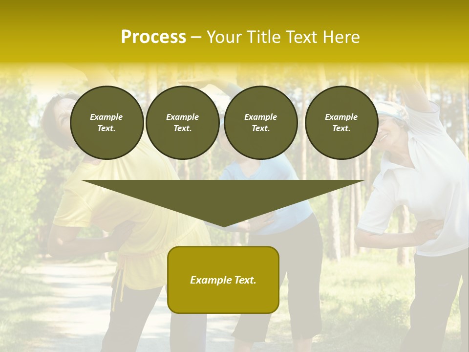 Outside Feminine Action PowerPoint Template