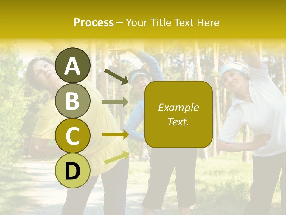 Outside Feminine Action PowerPoint Template