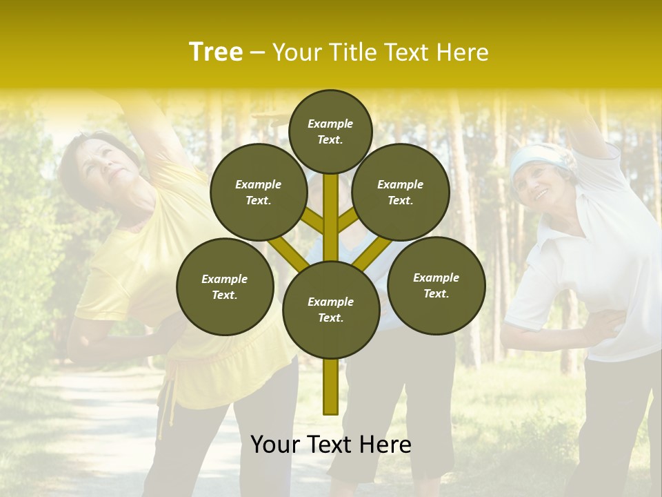 Outside Feminine Action PowerPoint Template