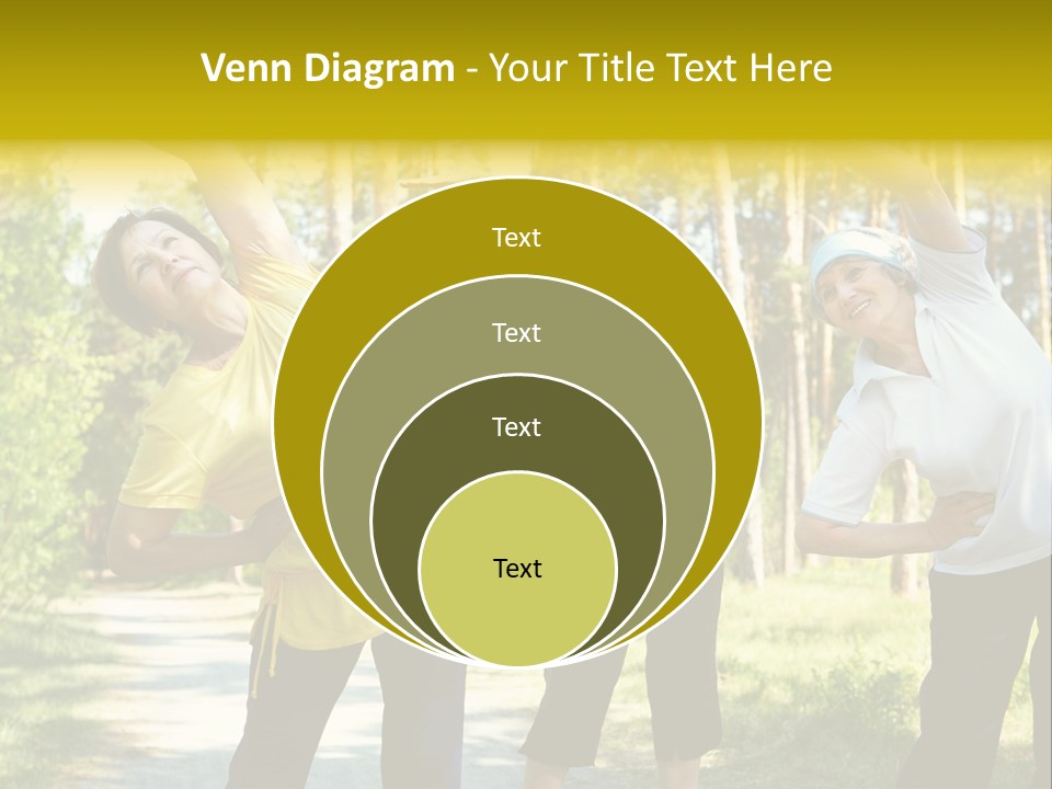 Outside Feminine Action PowerPoint Template