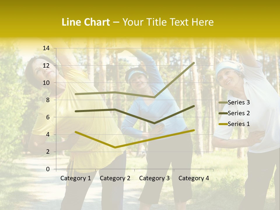Outside Feminine Action PowerPoint Template