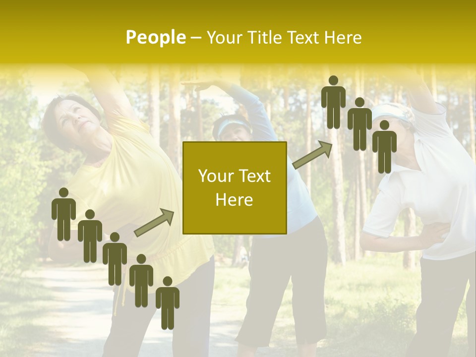 Outside Feminine Action PowerPoint Template