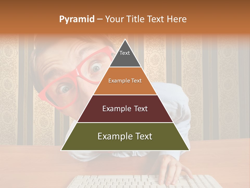 Keyboard Businessman Communication PowerPoint Template