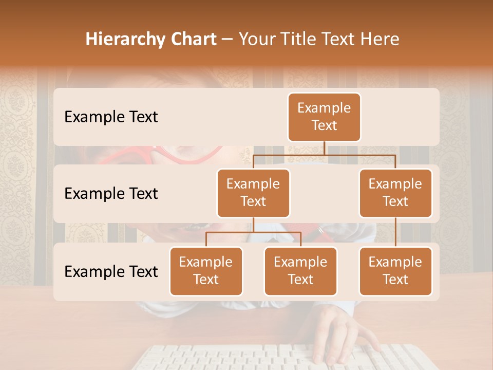 Keyboard Businessman Communication PowerPoint Template