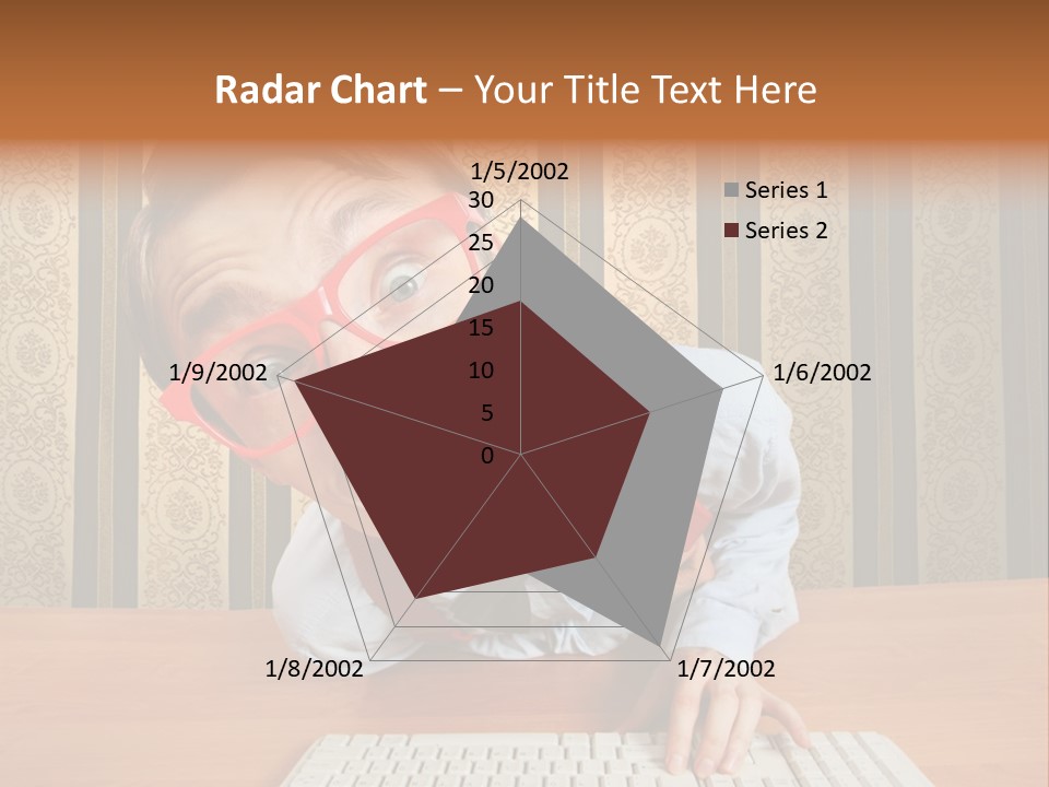 Keyboard Businessman Communication PowerPoint Template