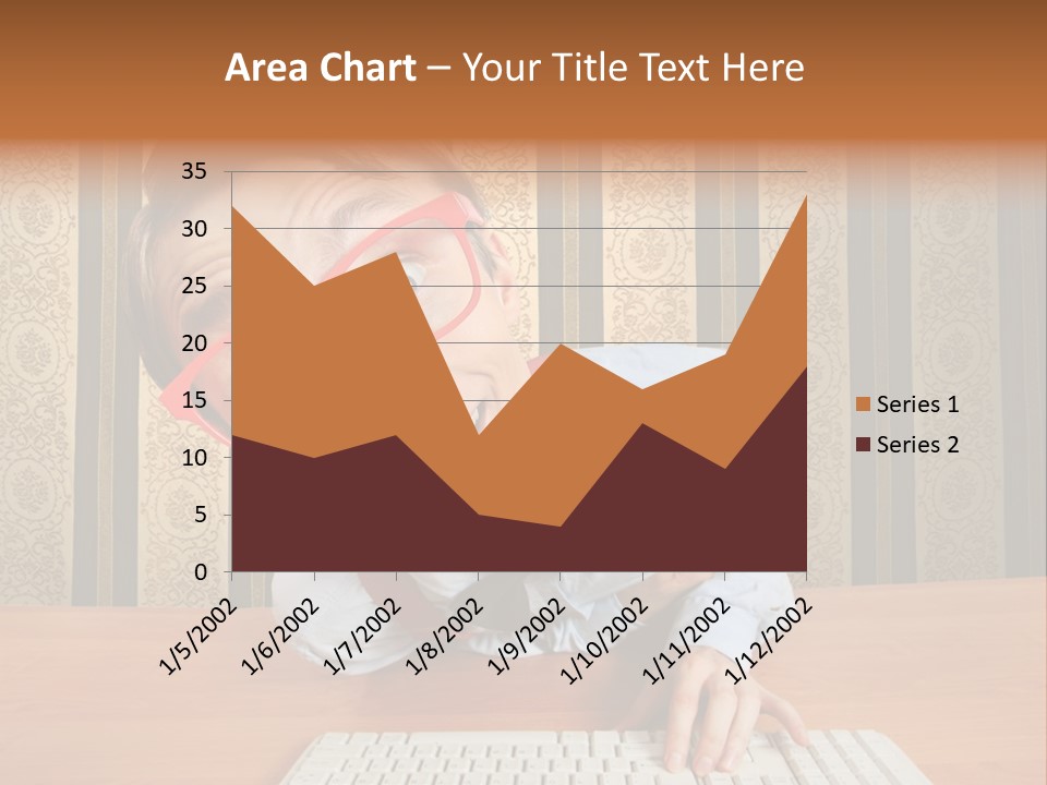 Keyboard Businessman Communication PowerPoint Template