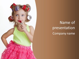 Young Expression Pink PowerPoint Template