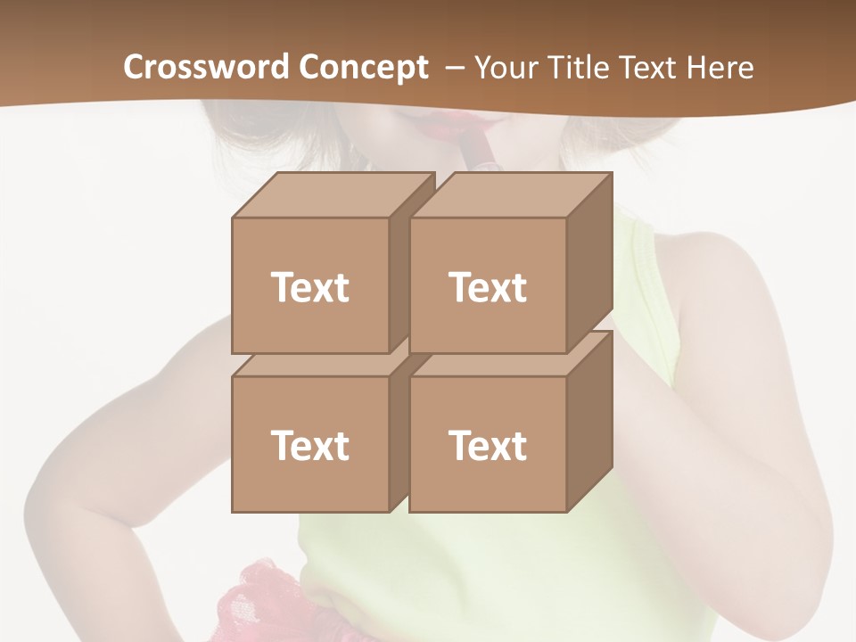 Young Expression Pink PowerPoint Template