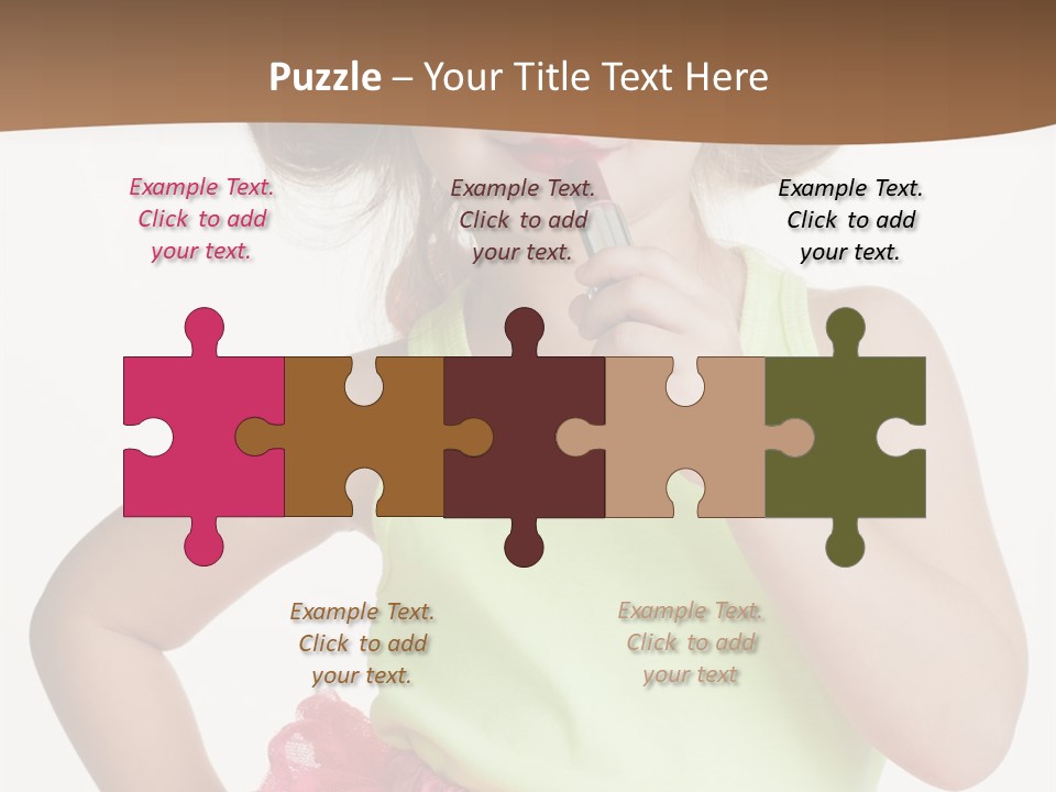 Young Expression Pink PowerPoint Template