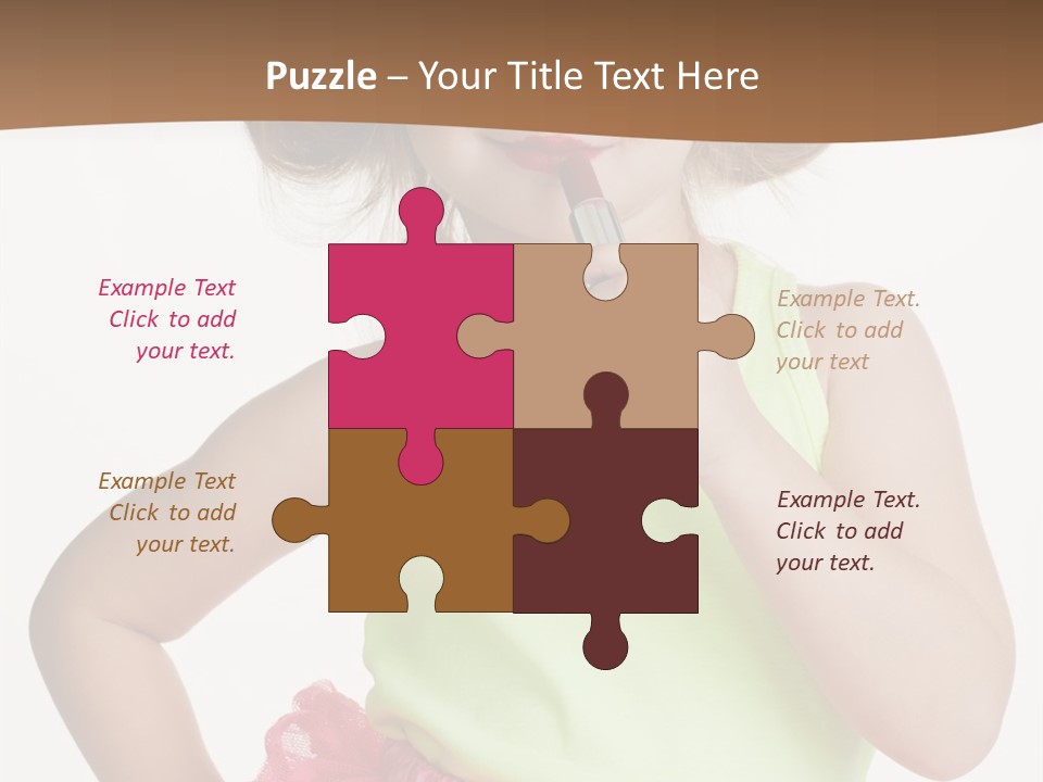 Young Expression Pink PowerPoint Template