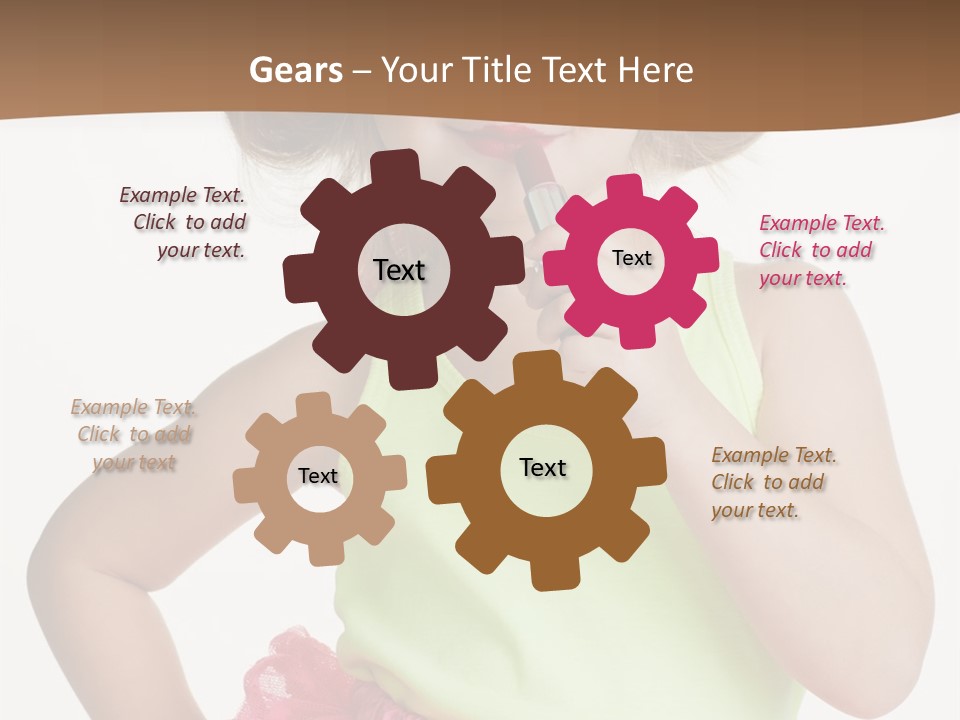 Young Expression Pink PowerPoint Template