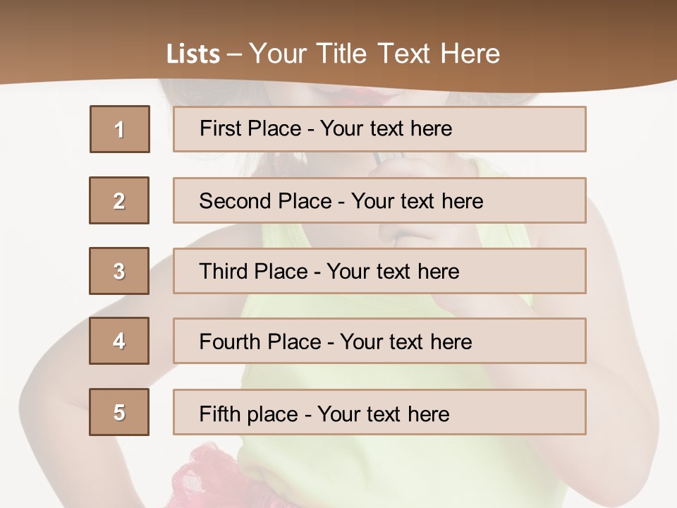 Young Expression Pink PowerPoint Template