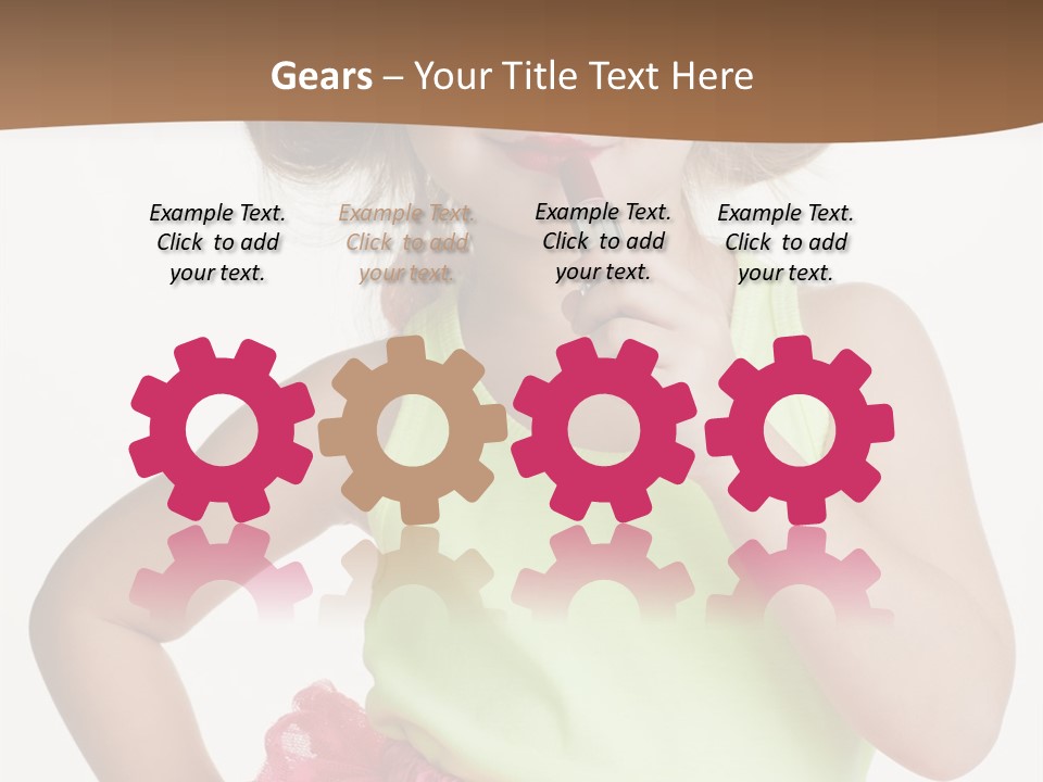 Young Expression Pink PowerPoint Template