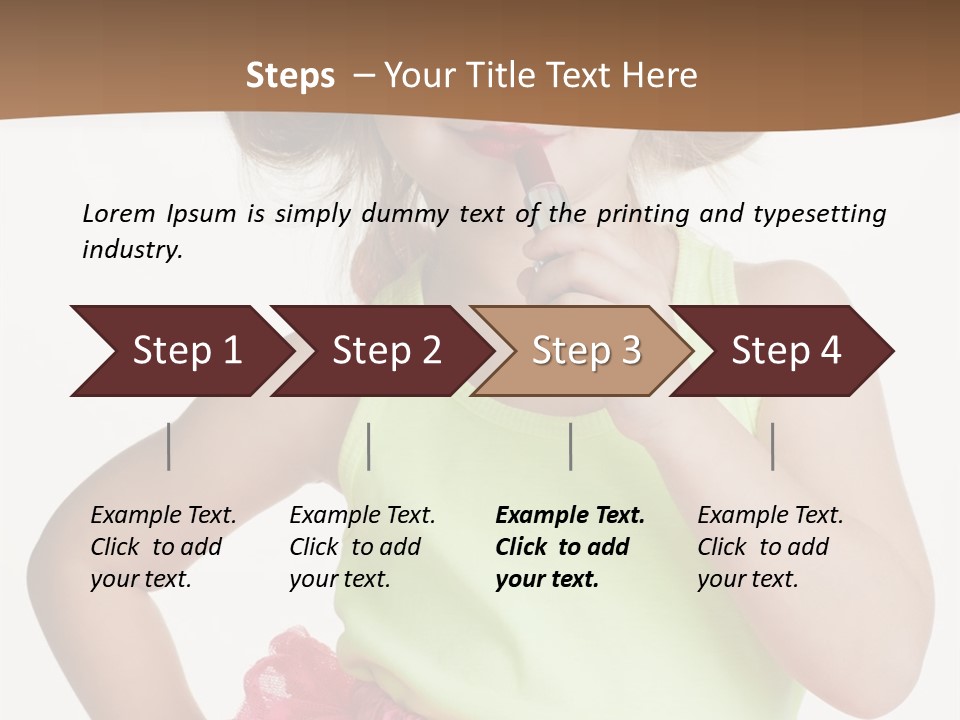 Young Expression Pink PowerPoint Template