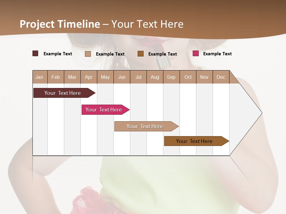 Young Expression Pink PowerPoint Template
