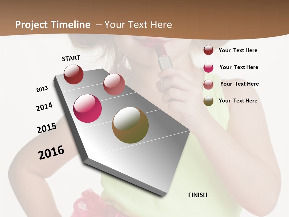 Young Expression Pink PowerPoint Template