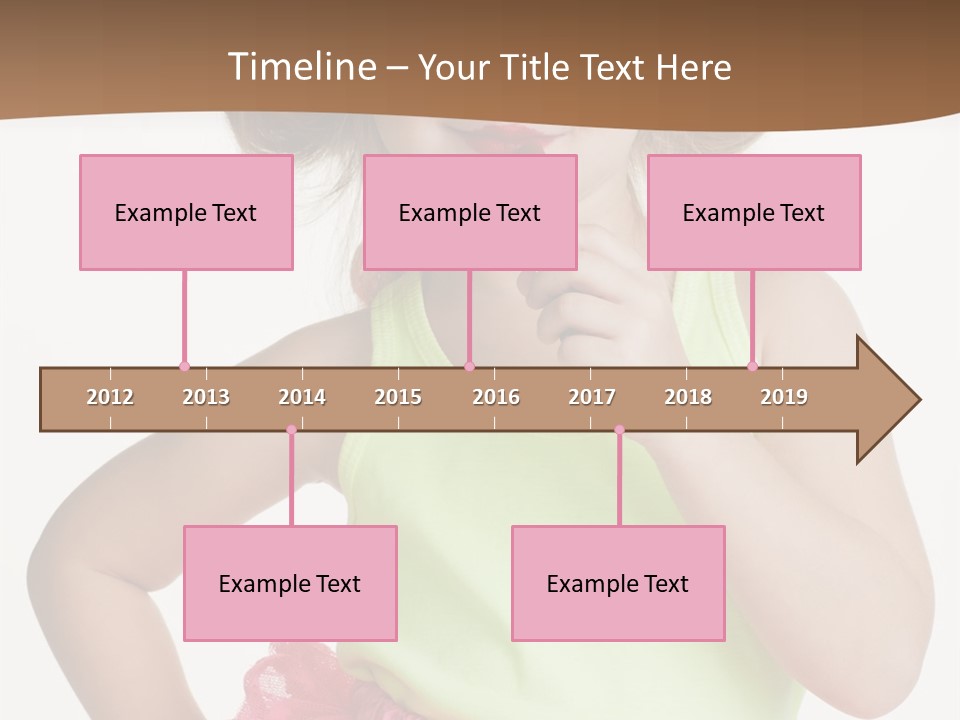 Young Expression Pink PowerPoint Template