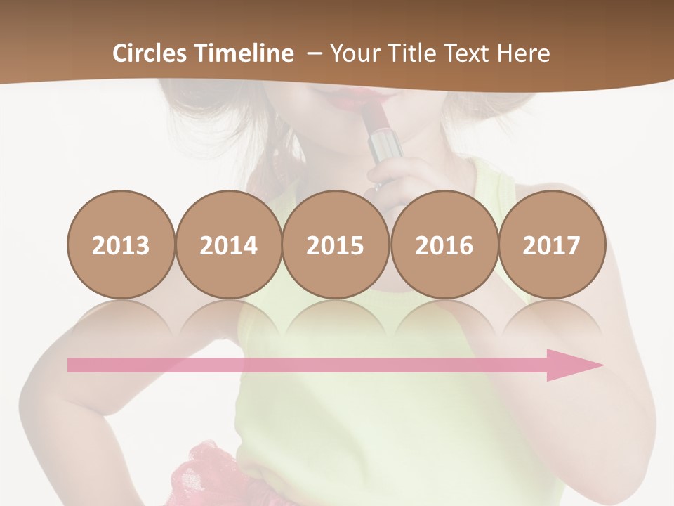 Young Expression Pink PowerPoint Template