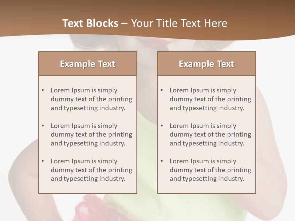 Young Expression Pink PowerPoint Template