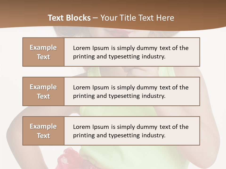 Young Expression Pink PowerPoint Template