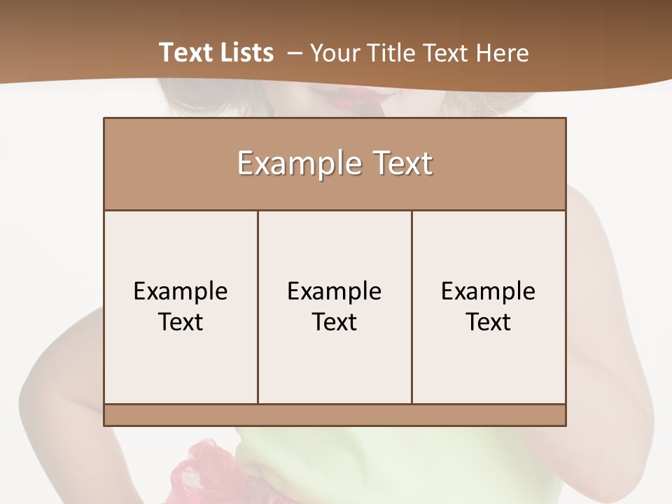 Young Expression Pink PowerPoint Template
