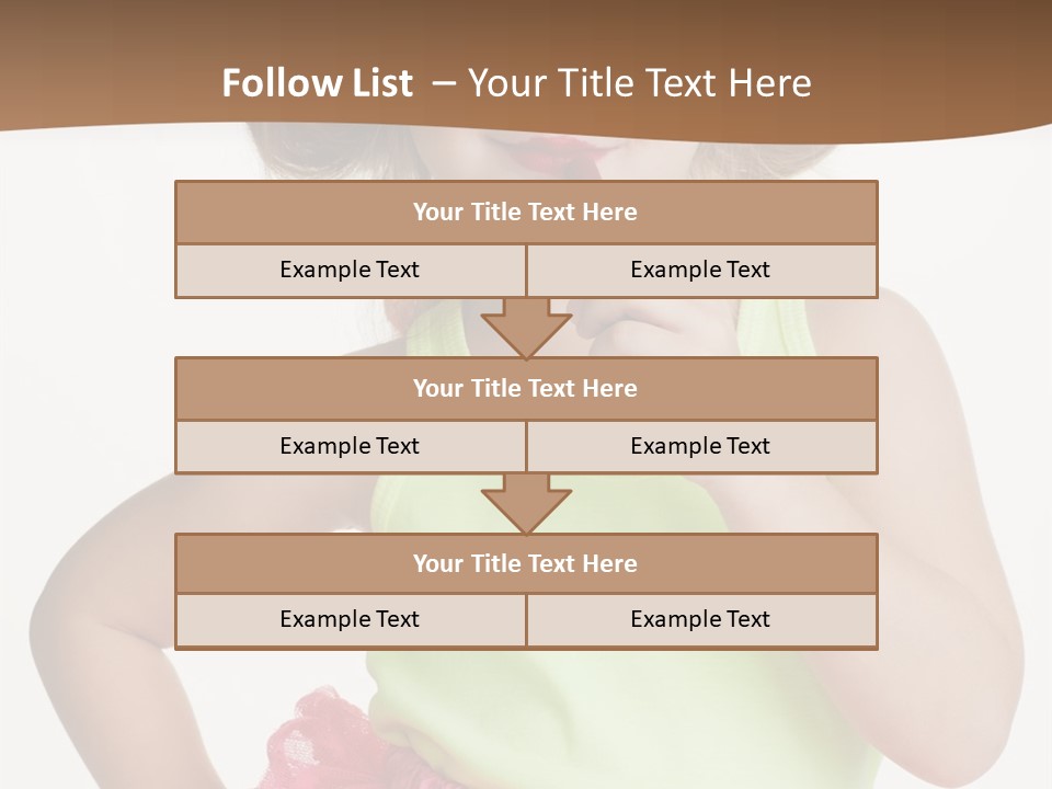 Young Expression Pink PowerPoint Template