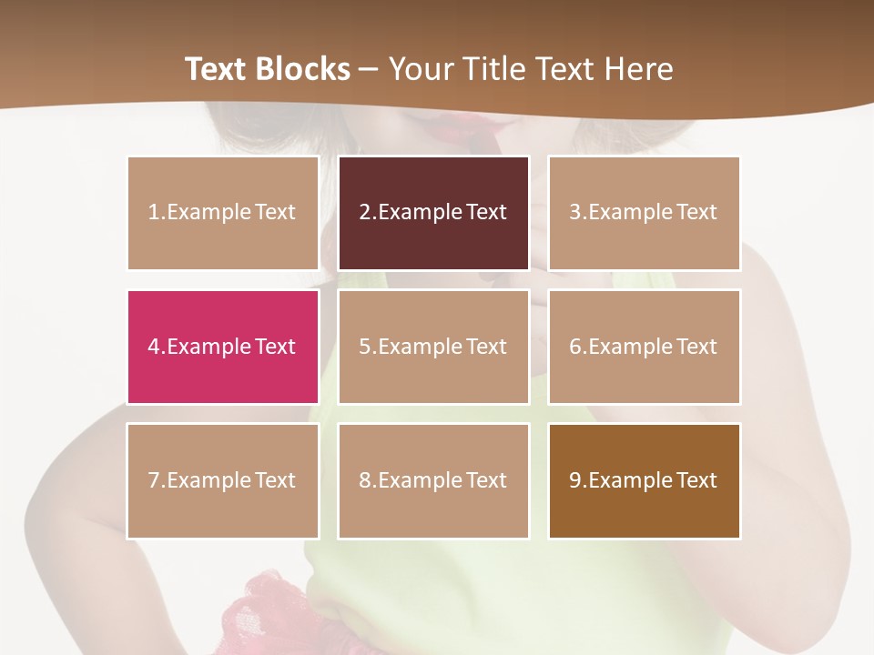 Young Expression Pink PowerPoint Template