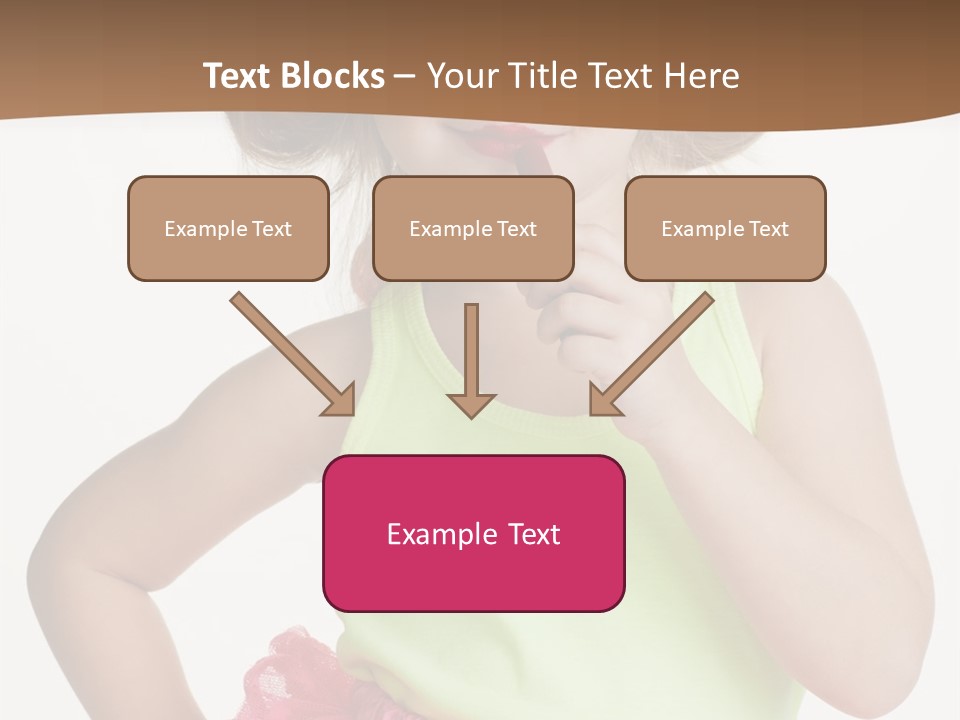 Young Expression Pink PowerPoint Template