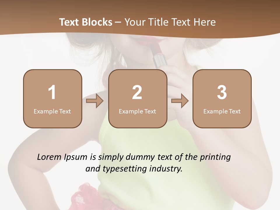 Young Expression Pink PowerPoint Template