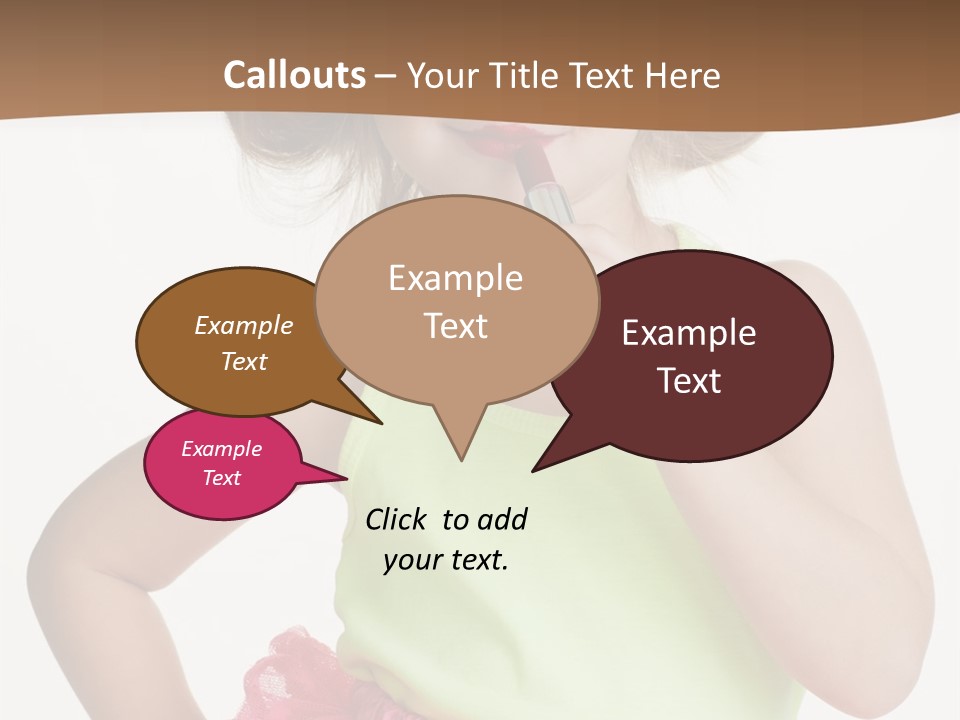 Young Expression Pink PowerPoint Template