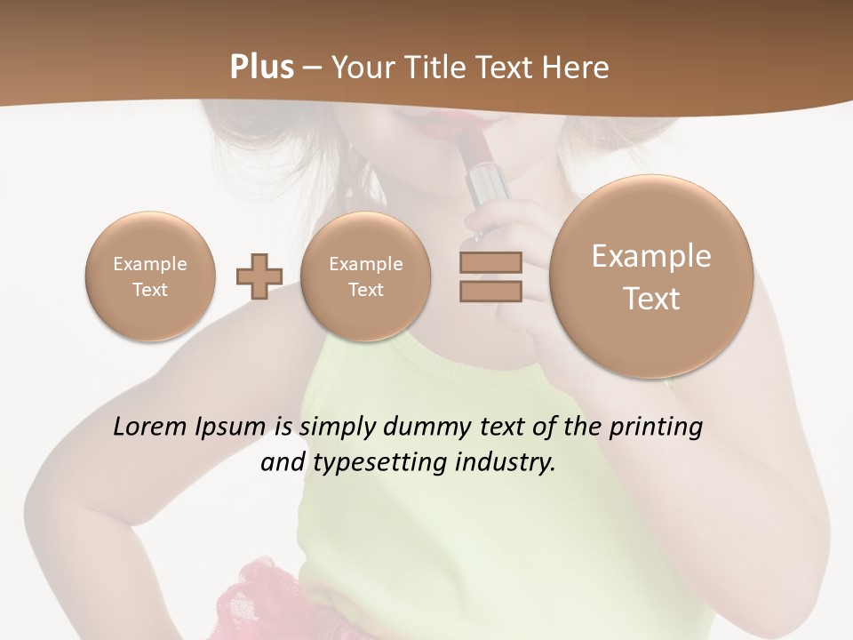 Young Expression Pink PowerPoint Template