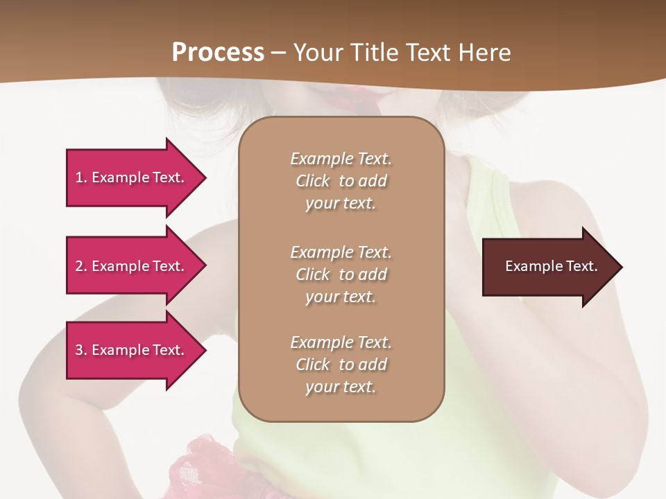 Young Expression Pink PowerPoint Template
