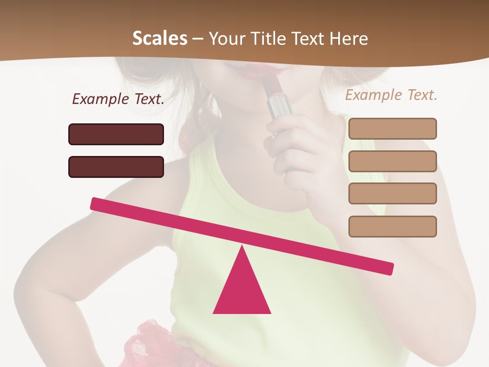 Young Expression Pink PowerPoint Template