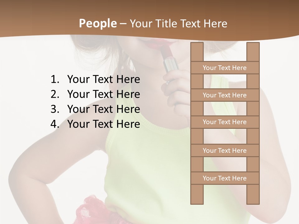 Young Expression Pink PowerPoint Template