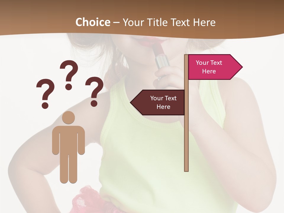 Young Expression Pink PowerPoint Template