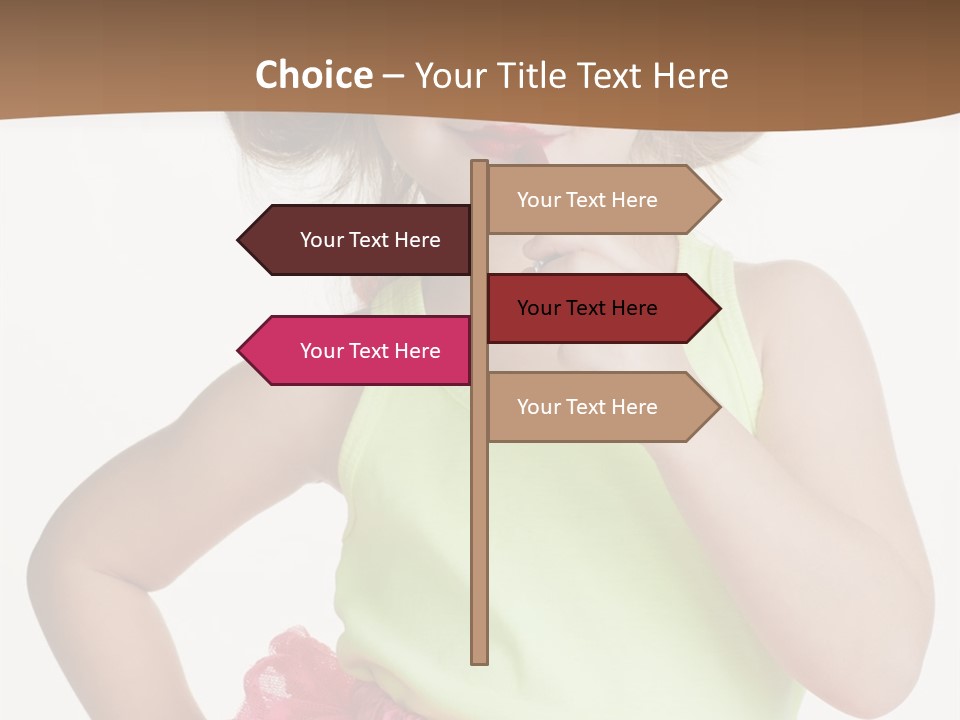 Young Expression Pink PowerPoint Template