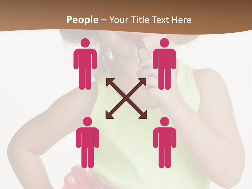 Young Expression Pink PowerPoint Template