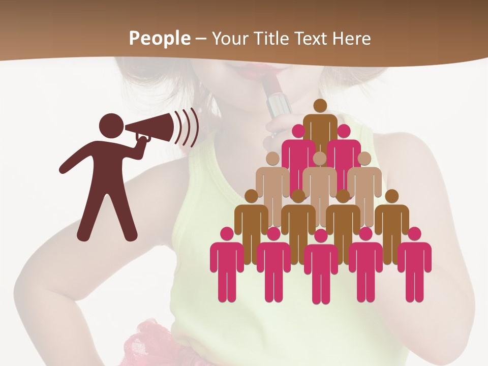 Young Expression Pink PowerPoint Template