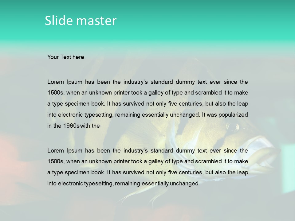 Exhibit Isolated Tank PowerPoint Template