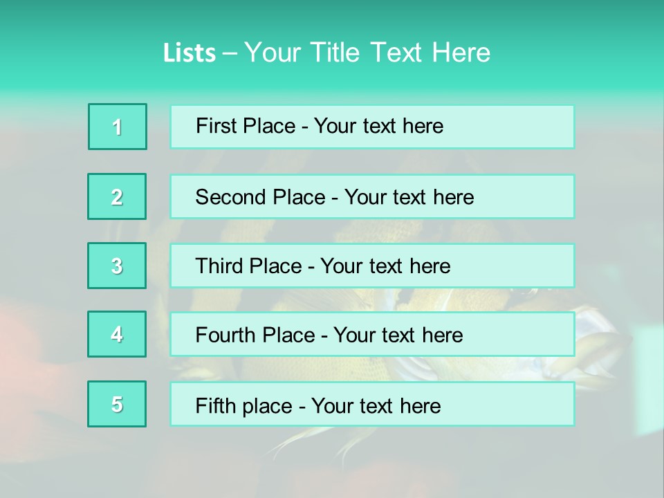 Exhibit Isolated Tank PowerPoint Template