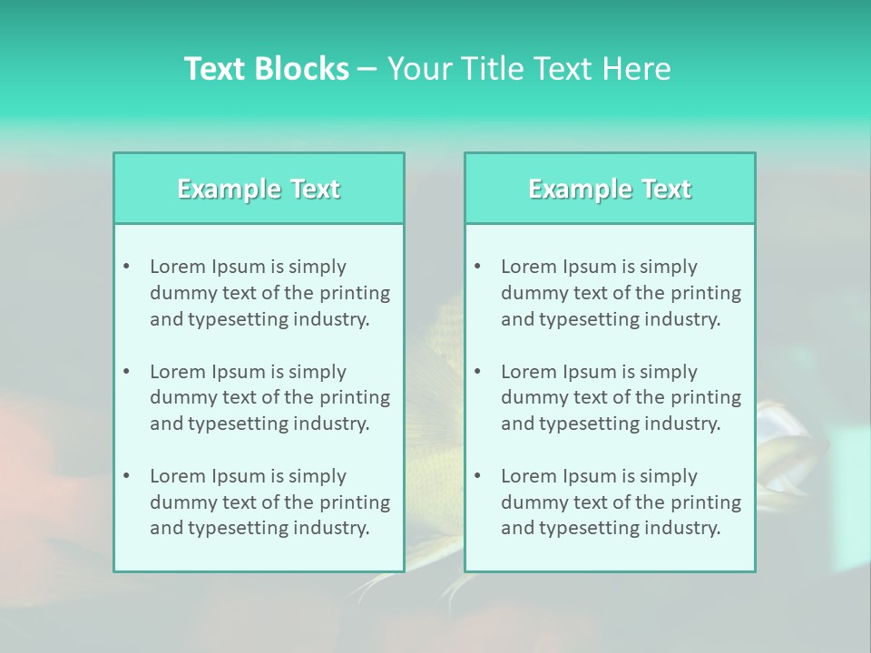 Exhibit Isolated Tank PowerPoint Template